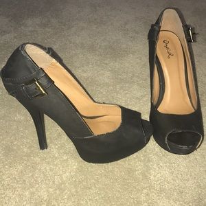 Matte Black Heels
